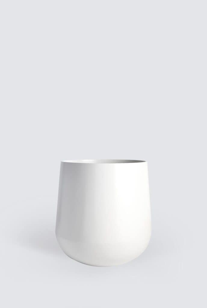 Squat Pot white floor planter